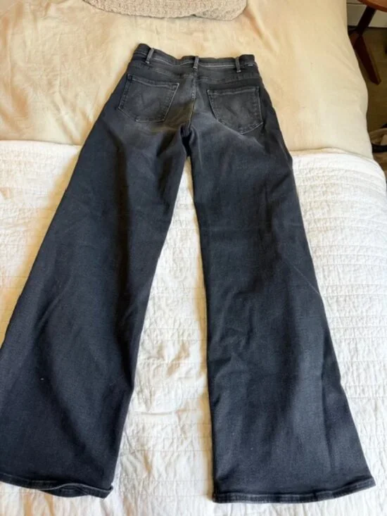 Mother Denim Hustler Roller Sneak in Black Size 29 - Picture 2 of 3